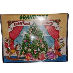 Vintage Holiday Photo Album Grandma's Christmas Photos 4x6 Holds 24 Photos